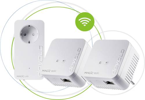 Devolo Magic 1 WiFi mini Multiroom Kit Powerline WLAN Network Kit 1200MBit/s