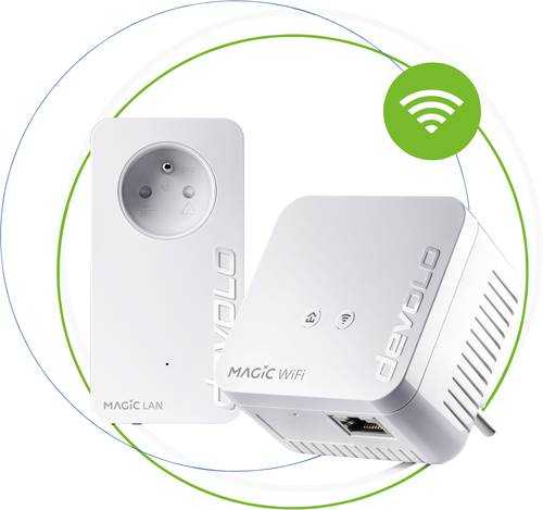 Devolo Magic 1 WiFi mini Starter Kit FR Powerline WLAN Starter Kit 1200MBit/s