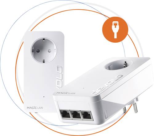 Devolo Magic 2 LAN triple Starter Kit EU Powerline Starter Kit 2400MBit/s