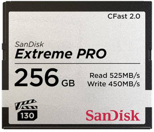 Die SanDisk Extreme PRO® CFast™ 2.0 Speicherkarte wurde für professionelle Kameras und Camcorder entwickelt und liefert die hohe Leistung