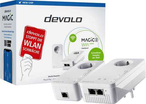 Devolo Magic 2 WiFi next Starter Kit Powerline WLAN Starter Kit 2400MBit/s