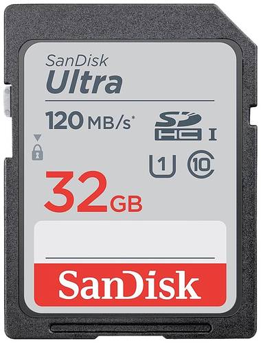 SanDisk SDHC Ultra 32GB (Class 10/UHS-I/120MB/s) SDHC-Karte 32GB Class 10, UHS-I