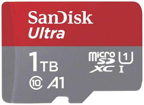 SanDisk microSDXC Ultra 1TB (A1/UHS-I/Cl.10/150MB/s) microSDXC-Karte 1TB A1 Application Performance