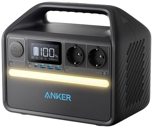 Anker 535 PowerHouse Powerstation 160000 mAh LiFePO 4 Schwarz LED Taschenlampe