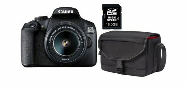 EOS 2000D EF-S 18-55 IS II Value Up Kit inkl. Tasche SB130 und 16GB SD-Karte Die EOS 200D ist eine großartige Wahl für Landschafts-