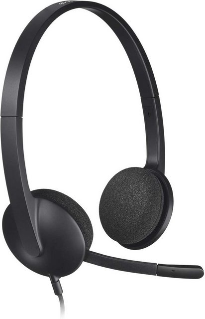 Logitech Logitech H340 Kopfhörer mit Mikrofon PC-Headset (Geräuschisolierung)