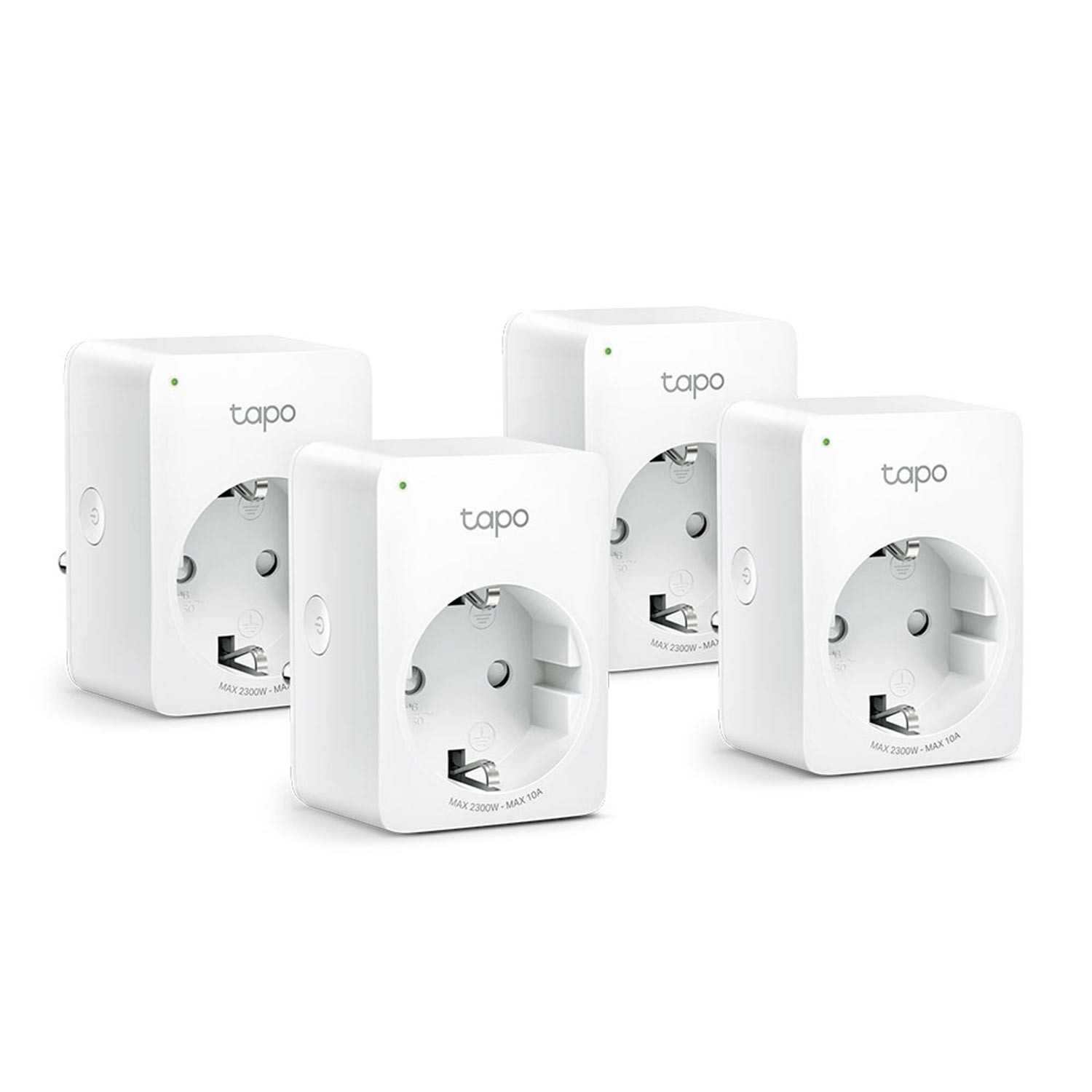 TP-Link Tapo P100 Mini Smart WLAN-Steckdose 4er-Pack – weiß