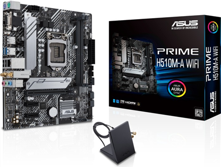 Kurzinfo: ASUS PRIME H510M-A WIFI - Motherboard - micro ATX - LGA1200-Sockel - H510 - USB 3.2 Gen 1 - Gigabit LAN