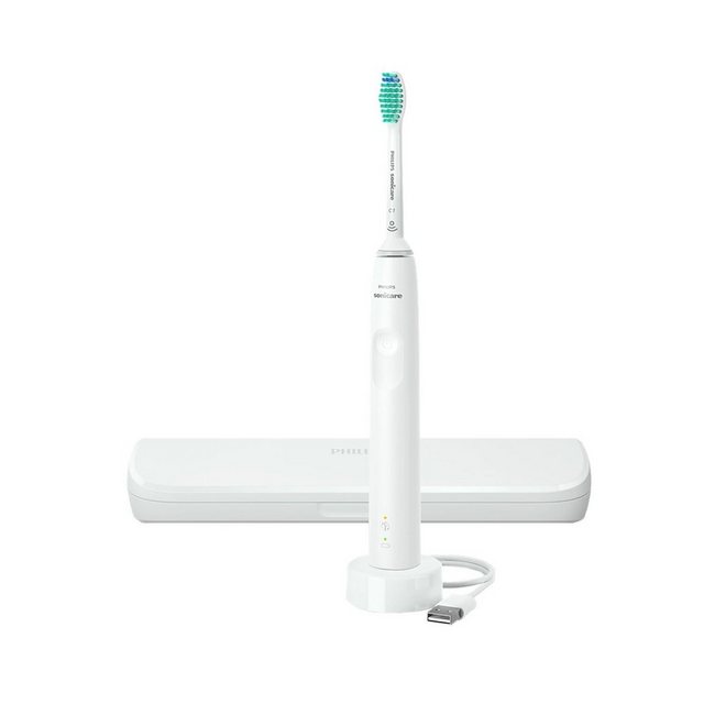 Philips Elektrische Zahnbürste HX3673/13, Easy-Start, Drucksensor, Bis zu 31.000 Bürstenkopfbewegungen/Min