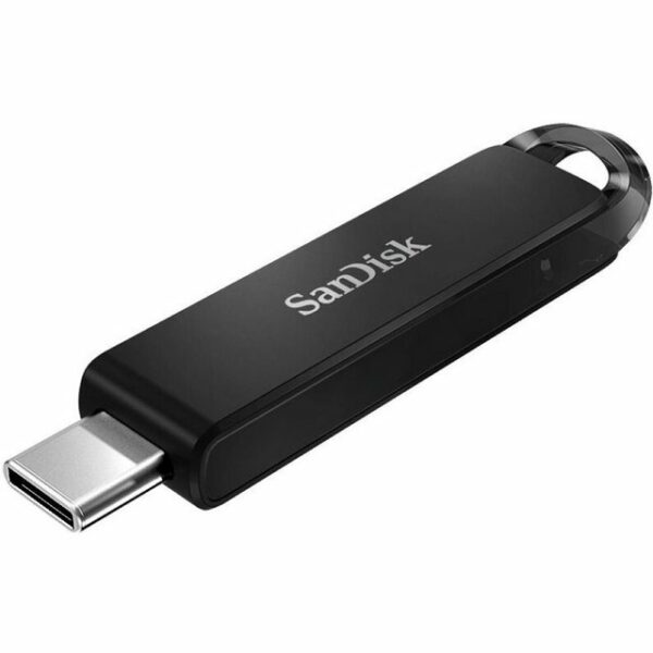 Speichern und teilen Sie Dateien ganz einfach Dank dem SanDisk Ultra USB Type-C-Flash-Laufwerk. Es lässt sich mühelos an USB-Laptops