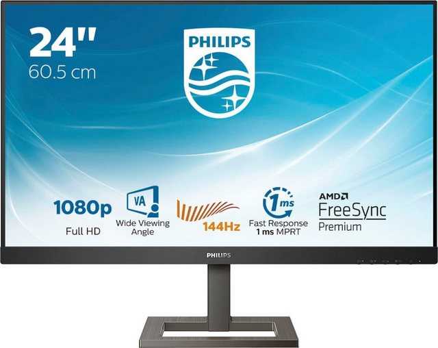 Philips 242E1GAEZ/00 Gaming-Monitor (60,5 cm/23,8 „, 1920 x 1080 px, Full HD, 1 ms Reaktionszeit, 144 Hz, VA LCD)