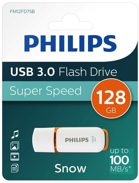 Philips Philips USB Stick 128GB Speicherstick Snow weiß USB 3.0 USB-Stick