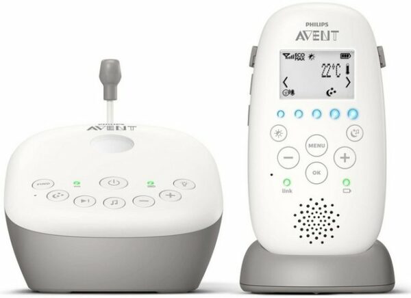 Das Philips Avent DECT Babyphone SCD733/26 überzeugt mit einem glasklaren Klang