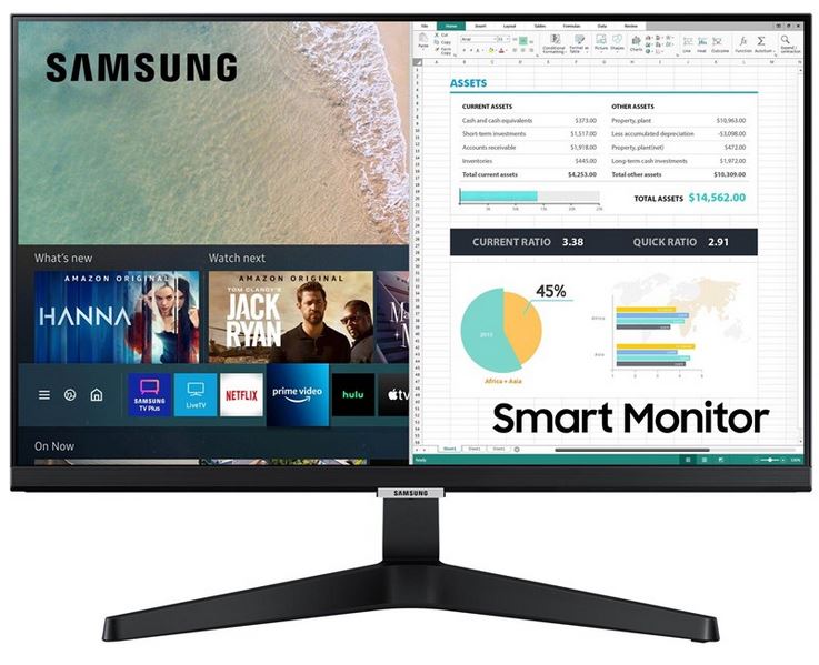 Kurzinfo: Samsung S24AM506NU - M50A Series - LED-Monitor - Smart - 61 cm (24) - 1920 x 1080 Full HD (1080p) @ 60 Hz - IPS - 250 cd/m² - 1000:1 - HDR10 - 14 ms - 2xHDMI - Lautsprecher - Schwarz Gruppe Monitore Hersteller Samsung Hersteller Art. Nr. LS24AM506NUXEN Modell S24AM506NU EAN/UPC 8806092296442 Produktbeschreibung: Samsung S24AM506NU - M50A Series - LED-Monitor - Full HD (1080p) - 61 cm (24) - HDR Gerätetyp LED-hintergrundbeleuchteter LCD-Monitor - 61 cm (24) - Smart Monitor Energie Effizienzklasse Klasse F Leistungsaufnahme im Ein-Zustand 21 W Leistungsmerkmale Wi-Fi