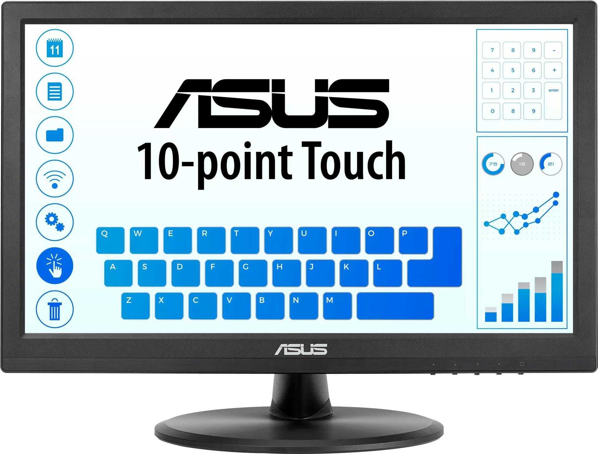 ASUS VT168HR 39,6 cm (15.6 ) 1366 x 768 Pixel Multitouch Schwarz (90LM02G1-B04170)