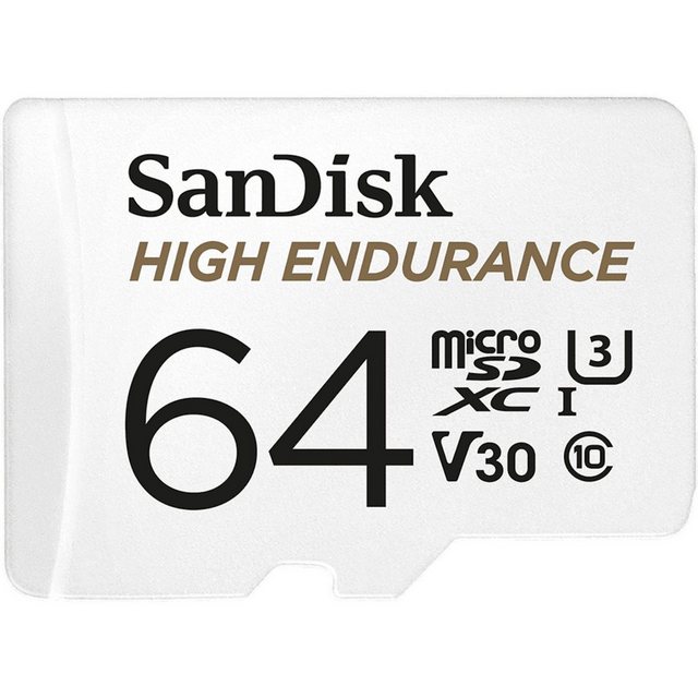 Die 64GB High Endurance microSDXC Karte von SanDisk bietet rasante Geschwindigkeiten