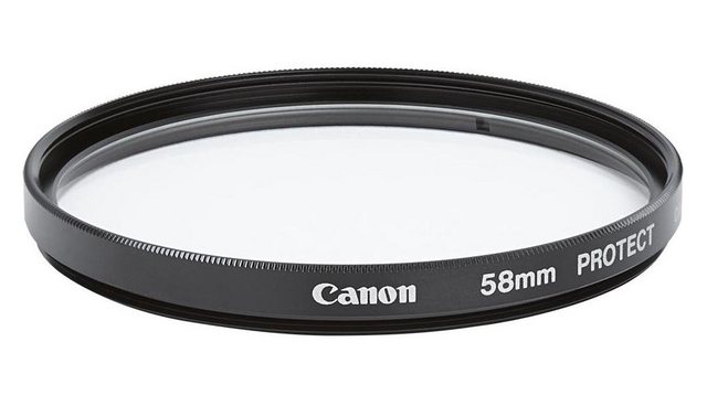 Der Canon Regular Filter ist ein Schutzfilter für das Objektiv mit einem Durchmesser von 58mm.