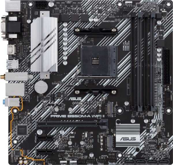 Kurzinfo: ASUS PRIME B550M-A WIFI II - Motherboard - micro ATX - Socket AM4 - AMD B550 Chipsatz - USB 3.2 Gen 1