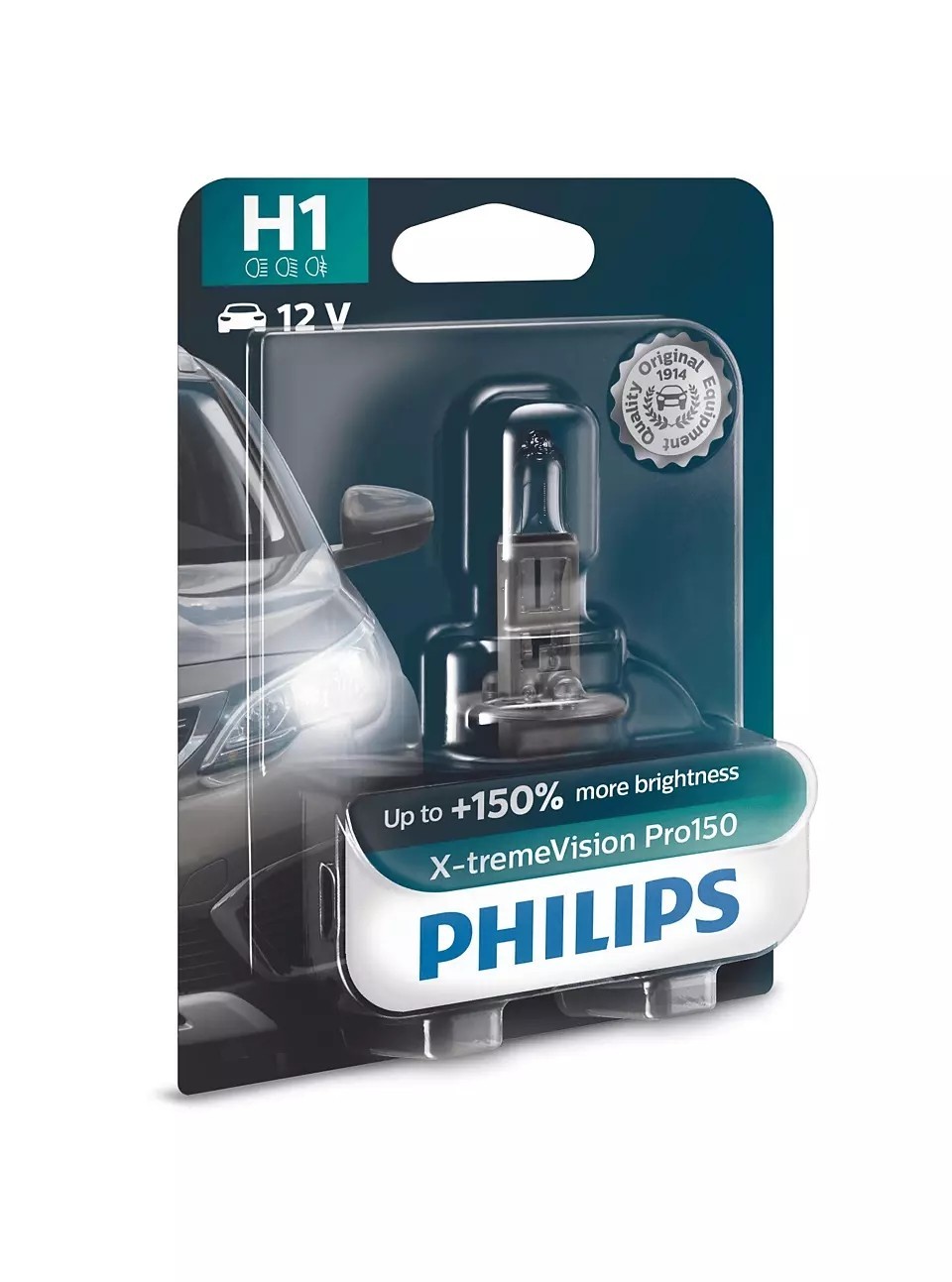 Philips | H1 X-tremeVision Pro150 (1 Stk.) (12258XVPB1) für Ford BMW