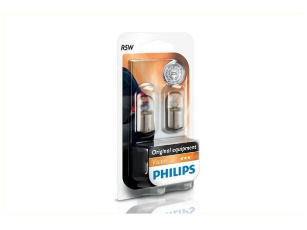 PHILIPS Glühlampe R5W BA15s [12V] (2 Stk.) Unsere Signallampen sind die erste Wahl aller großen Automobilhersteller. Sie bieten höchste Qualität zu einem unschlagbaren Preis. Eigenschaften: Sockel: Ba15s Spannung: 12 Volt Leistung: 5 Watt Breite: 2