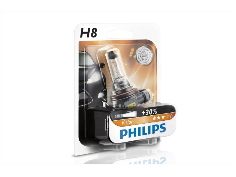 PHILIPS Glühlampe H8 Vision 35W [12V] (1 Stk.) (12360B1)