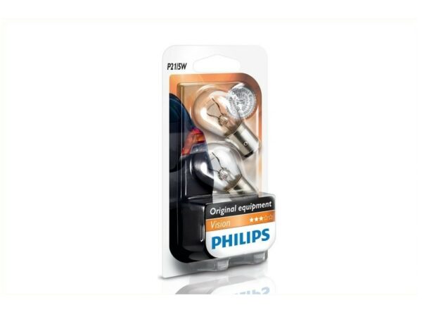 PHILIPS Glühlampe P21/5W [12V] (2 Stk.) Unsere Signallampen sind die erste Wahl aller großen Automobilhersteller. Sie bieten höchste Qualität zu einem unschlagbaren Preis. Eigenschaften: Sockel: Bay15d Spannung: 12 Volt Leistung: 5/21 Watt Breite: 2