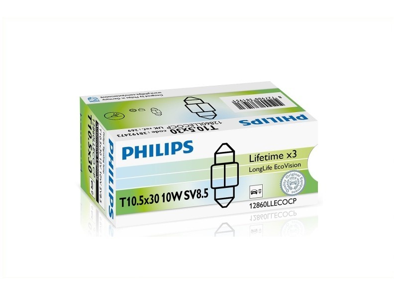 PHILIPS Glühlampe, Innenraumleuchte LongLife EcoVision Hinten (12860LLECOCP)