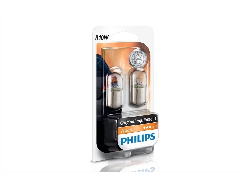 PHILIPS Glühlampe R10W [12V] (2 Stk.) 12V für PEUGEOT 806 FORD Orion II Transit ROVER 100 / Metro Escort V VI OPEL Astra H IV Classic KIA Besta