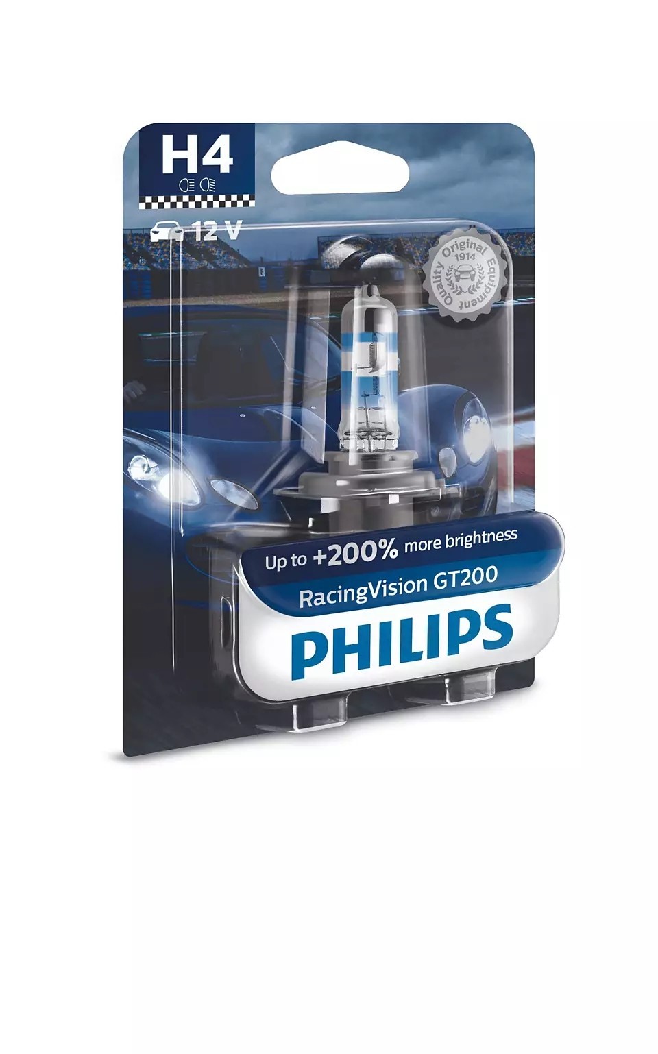 Philips | H4 RacingVision GT200 (1 Stk.) (12342RGTB1)