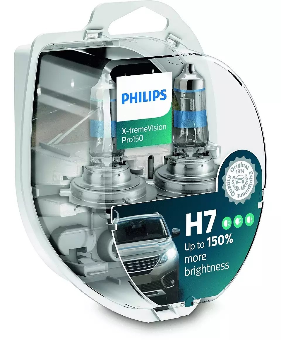 Philips | H7 X-tremeVision Pro150 (2 Stk.) (12972xVPS2) für Ford Renault