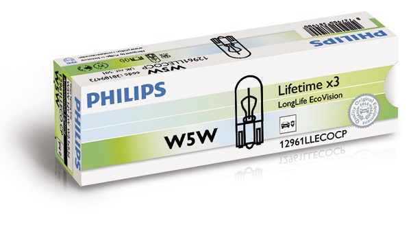 PHILIPS LongLife EcoVision SeitlicherEinbau (12961LLECOCP) für PEUGEOT 405 II