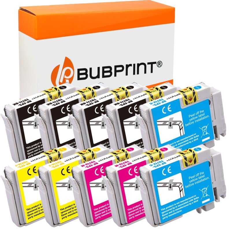 Bubprint 10 Druckerpatronen kompatibel für Epson T0711 T0712 T0713 T0714 für Stylus SX105 SX210 SX218 SX400 DX4000 DX4400 DX6000 DX6050 DX8450 BX300F