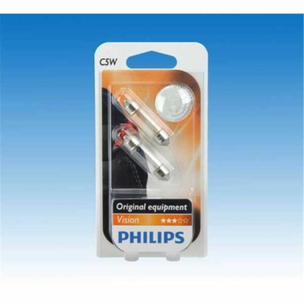 Vision Soffittenlampe C5W Hochwertiges Produkt in Originalausrüster-Qualität von Philips.  2er Pack