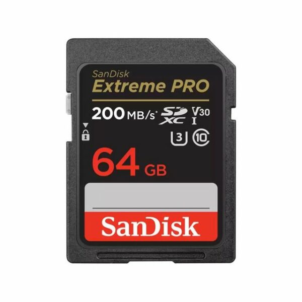 SanDiskSpeicherkarteSDXC Extreme PRO 64GB (R200MB/s) +