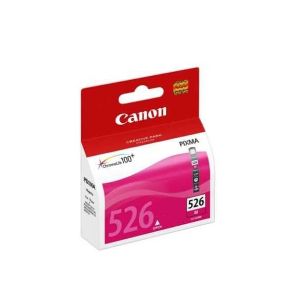 • Canon CLI526M Tintenpatrone (4542B001) • Farbe: Magenta • Inhalt: 9ml • Kompatibel zu: MG5150 MG5250 MG6150 MG8150 iP4850 MX885 iX6550 MG5200 • MG5350 MG6250 MG8250 MG5140 MG5100 iP4900 MX880 MX715 MX895 iX6500