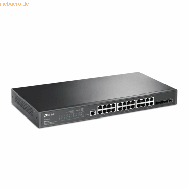 Der TL-SG3428 von TP-Link ist ein praktischer Gigabit L2 Managed Switch mit 24 Ports und 4 SFP-Steckplätzen für ein komplettes Omada-Netzwerk.Er bietet hohe Leistung und leistungsstarke L2- und L2+-Funktionen wie statisches Routing