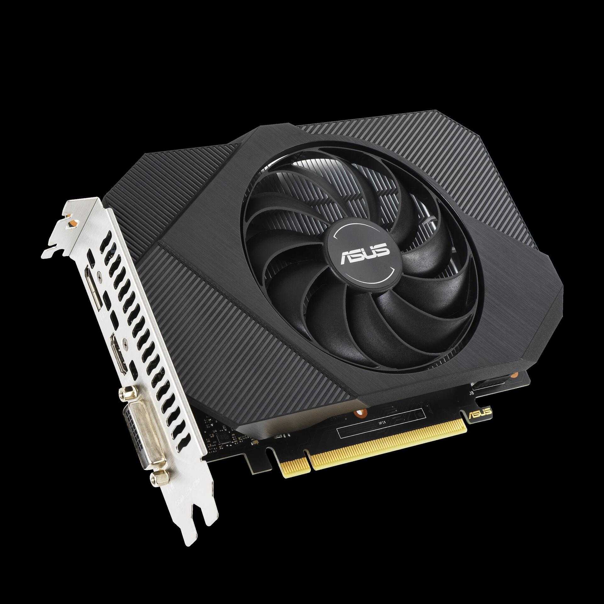 Kurzinfo: ASUS PH-GTX1650-O4GD6-P - OC Edition - Grafikkarten - GF GTX 1650 - 4 GB GDDR6 - PCIe 3.0 x16 - DVI