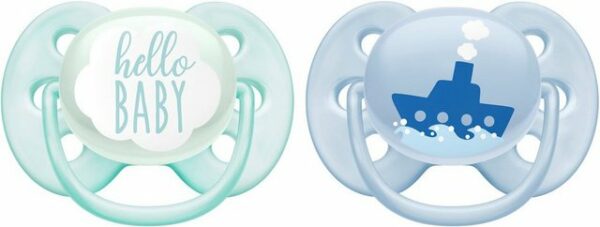 Eignet sich ideal für die empfindliche Haut des Babys: Der Philips AVENT ultra soft Schnuller SCF222/01. Mit seinem flexiblen und komfortablen Saugerschild ermöglicht er einen guten Sitz und reduziert Hautreizungen sowie Abdrücke. Um das Kleinkind zu beruhigen und zu trösten