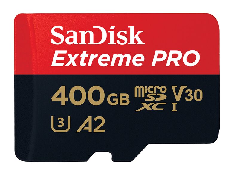 SanDisk Extreme PRO, microSDXC Karte, A2, 400 GB inkl. SD Adapter