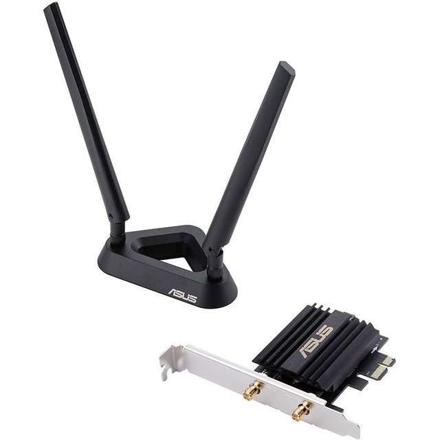 ASUS PCE-AX58BT  AX3000 Dual Band PCI-E 160MHz Wi-Fi 6 Adapter  Wi-Fi-Standard der nächsten Generation – WiFi-6-Standard (802.11ax) für mehr Effizienz und Durchsatz.Ultrahohe Wi-Fi-Geschwindigkeit – 3000Mbit/s WiFi-Geschwindigkeit