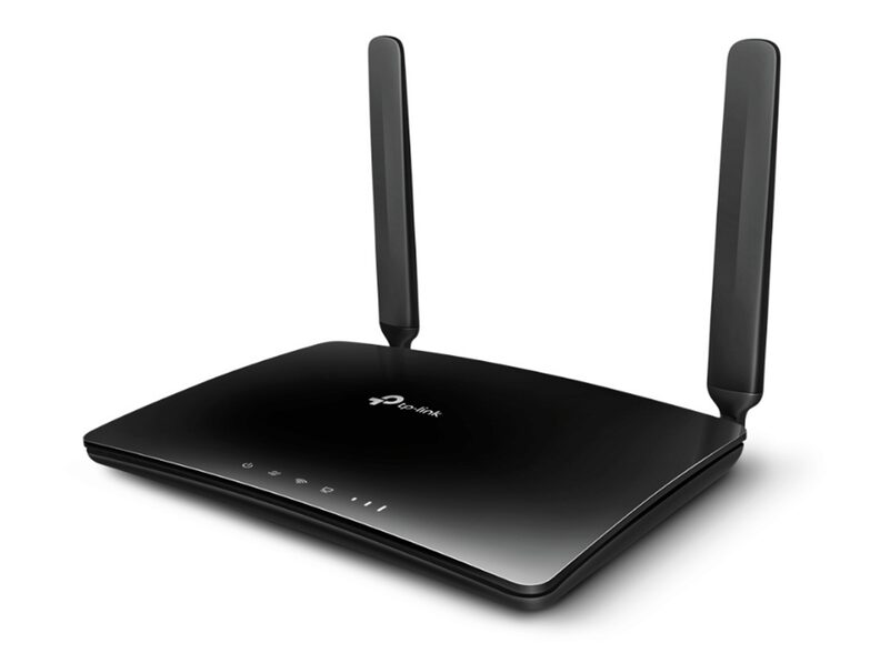 TP Link TL-MR6400 V4, 300 Mbit/s-WLAN-Router mit 4G/LTE, schwarz