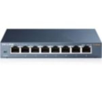 TP-LINK TL-SG108 8x Port Desktop Gigabit Switch Metall