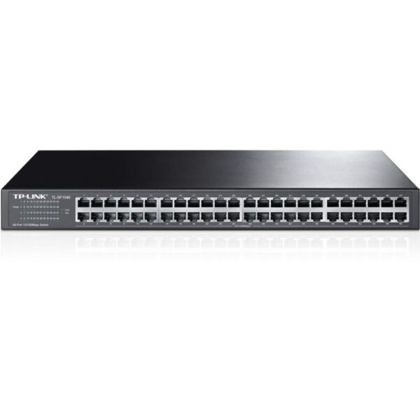 • 48-Port-Fast-Ethernet-Switch • Alle 48 Ports unterstützen Auto-MDI/MDIX