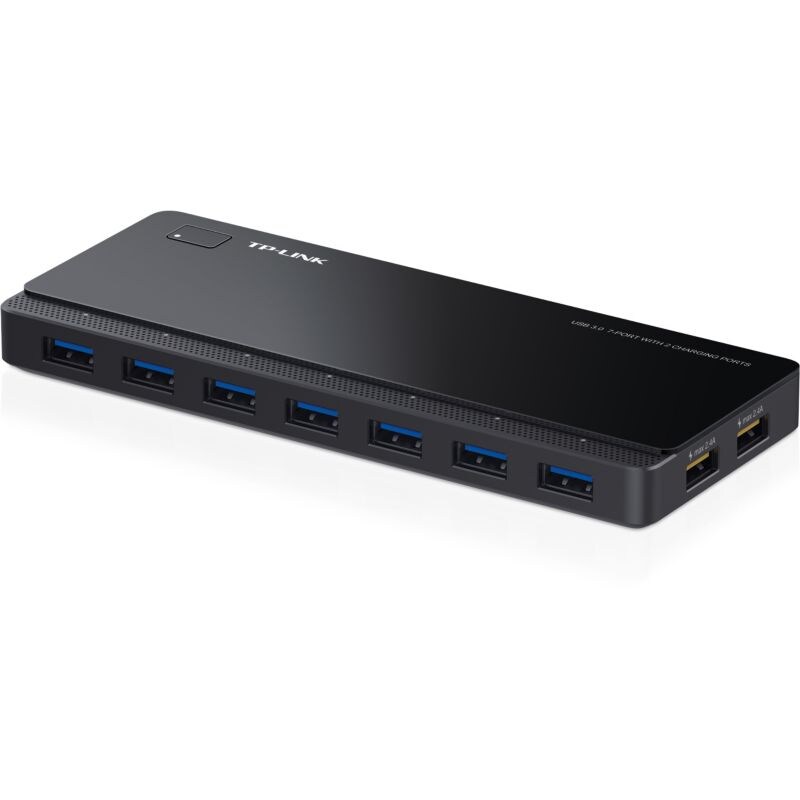 TP-LINK UH720 USB Hub mit 2 Ladeports – 7 Port USB 3.0, 2x Ladeport 2,4A