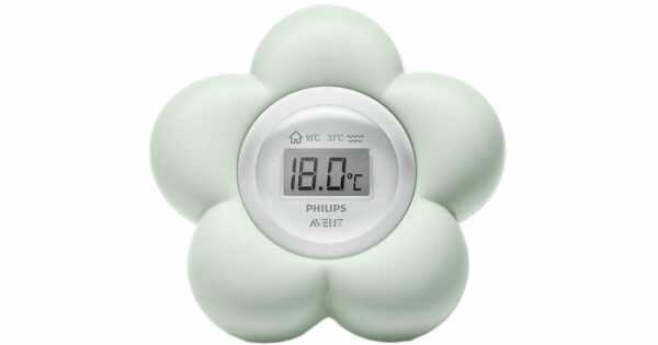 Das Bade- und Raumthermometer von Philips Avent punktet im Kinder- und Badezimmer: Zuverlässig bestimmt es Luft- und Wassertemperaturen. Bade- und Raumthermometer SCH480/00 von Philips Avent Digitalanzeige wasserdicht und schwimmfähig Messbereich von 10 bis 45 °C