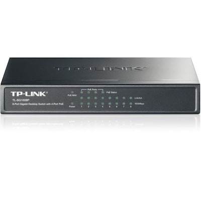 TP-LINK TL-SG1008P 8x Port Desktop Gigabit unmanaged Switch mit 4x PoE