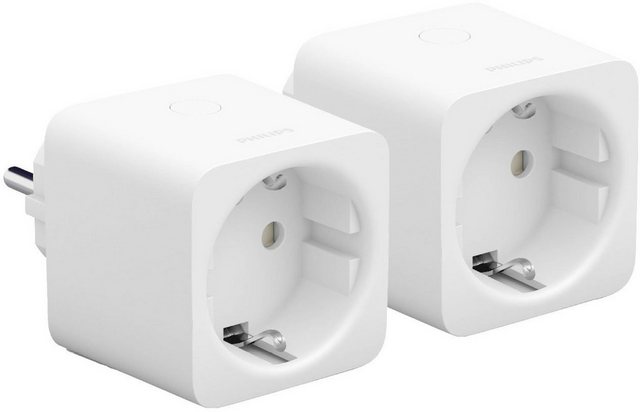 Attraktives Bundle bestehend aus 2x Philips Hue SmartPlug Steckdose. Binden Sie mit dem Smart Plug diverse Geräte Ihres Haushalts in das Hue System ein und steuern es bequem per Stimme oder direkt per Bluetooth. In Kombination mit einer Hue Bridge