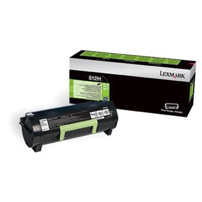 Lexmark 512H Rückgabe-Toner Schwarz für ca. 5.000 Seiten