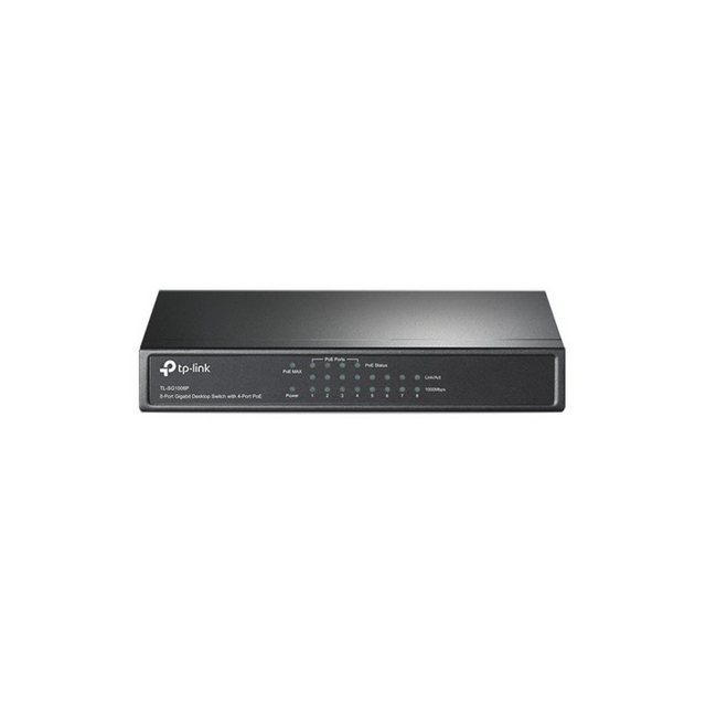 TP-Link TL-SG1008P – PoE-Switch 8xTP 10/100/1000 Mbps (4x PoE),… Netzwerk-Switch