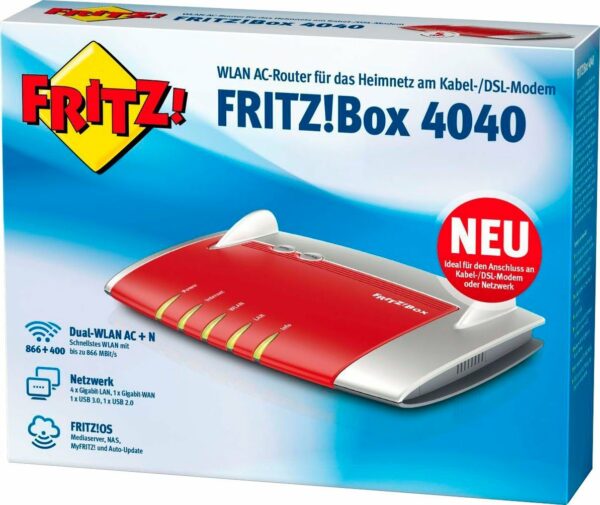 AVM FRITZ!Box 4040 WLAN-Router, ohne Modem – Bild 3